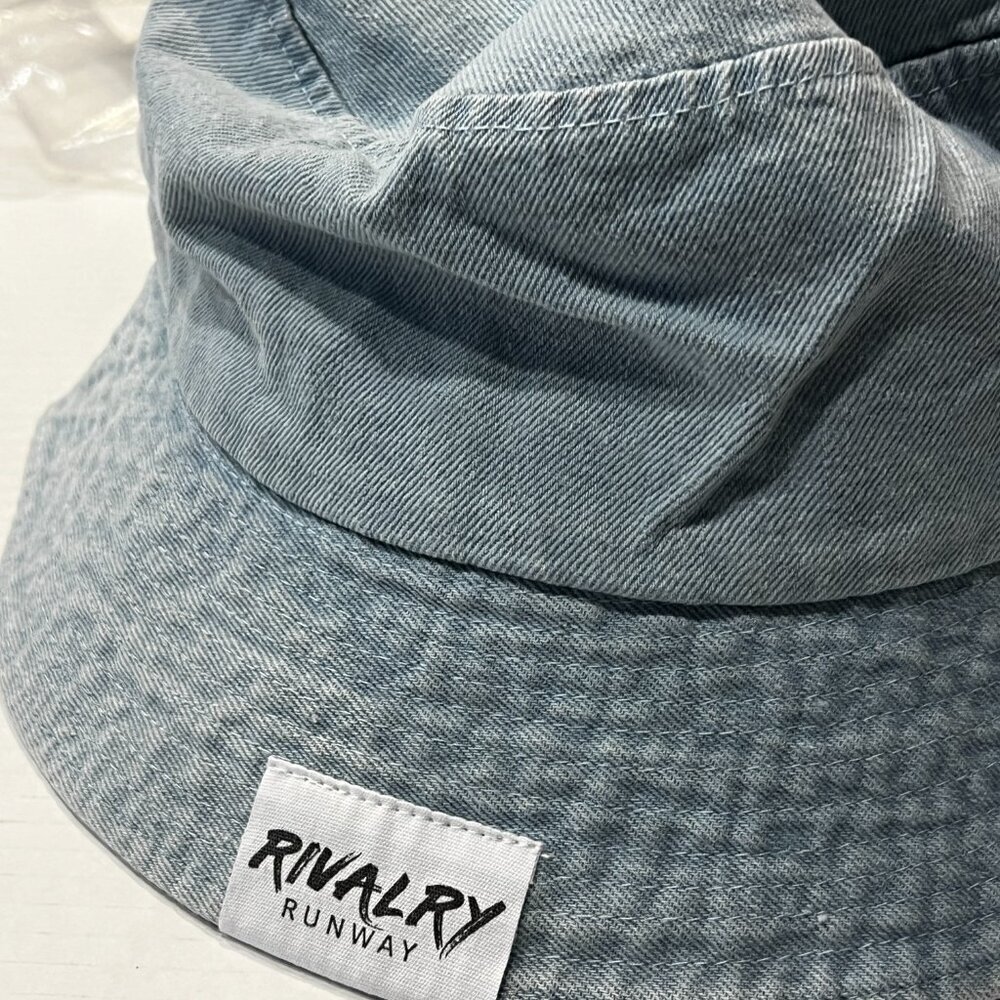 Rivalry Runway Blue Jean Bucket Hat City Scape 100% Cotton Sport Travel Gift NEW - Picture 5 of 8